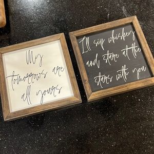 Yellowstone quote wall pieces